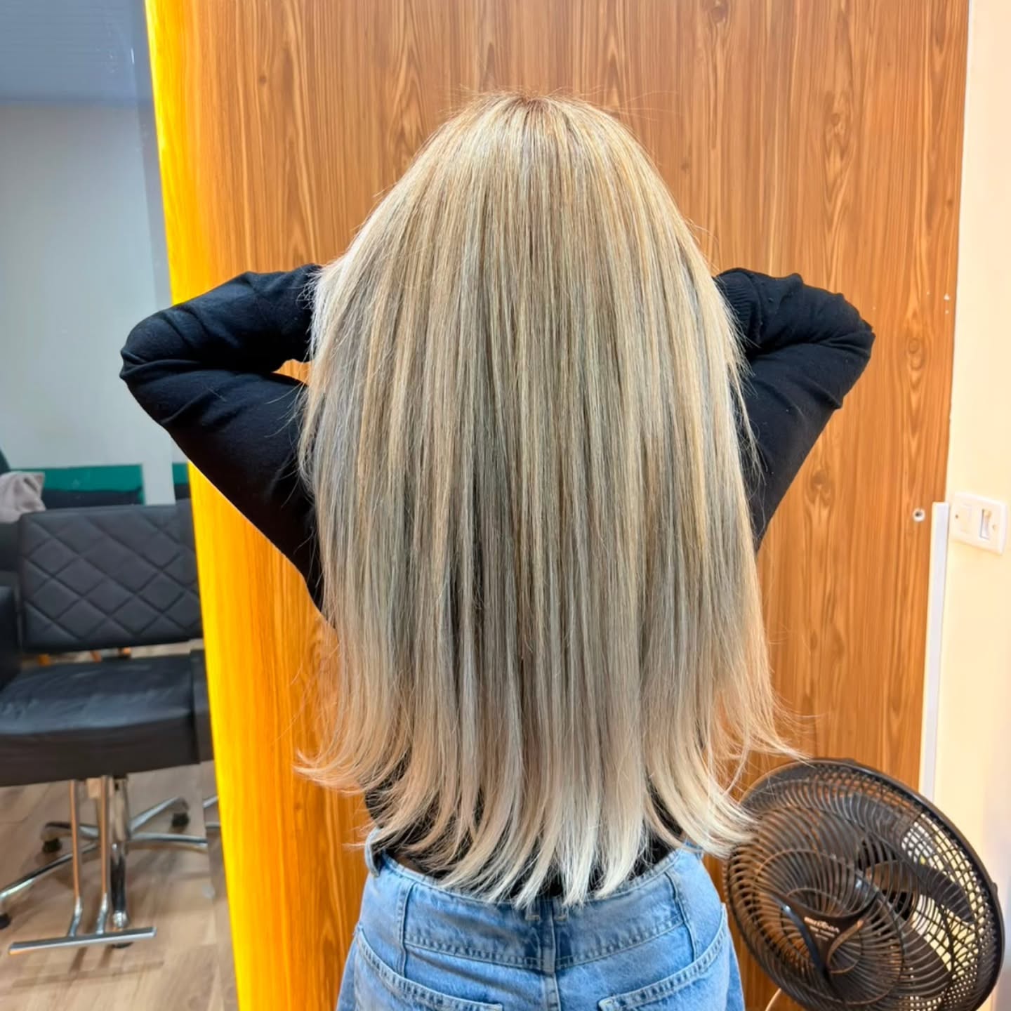 Resultado de coloração e escova